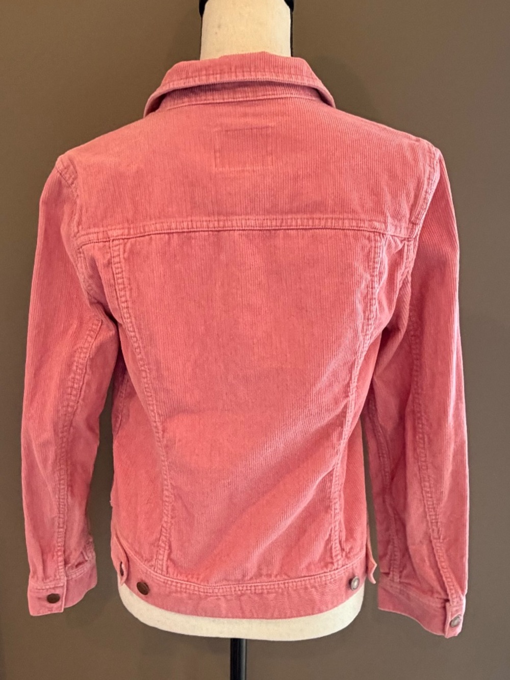 Old Navy Coral Pink Corduroy Jacket, button Front, Size Medium - Picture 6 of 13